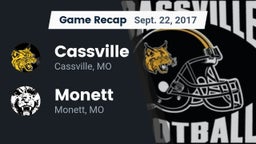 Recap: Cassville  vs. Monett  2017