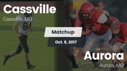 Matchup: Cassville High vs. Aurora  2017