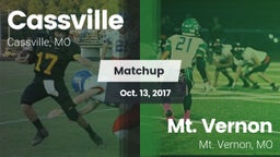 Matchup: Cassville High vs. Mt. Vernon  2017