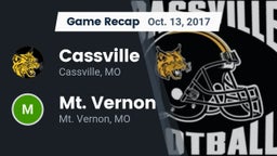 Recap: Cassville  vs. Mt. Vernon  2017