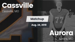 Matchup: Cassville High vs. Aurora  2018