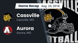 Recap: Cassville  vs. Aurora  2018