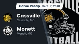 Recap: Cassville  vs. Monett  2018