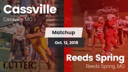 Matchup: Cassville High vs. Reeds Spring  2018