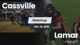 Matchup: Cassville High vs. Lamar  2018