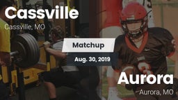 Matchup: Cassville High vs. Aurora  2019