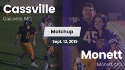 Matchup: Cassville High vs. Monett  2019