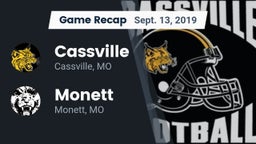 Recap: Cassville  vs. Monett  2019