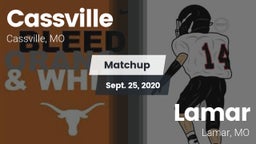Matchup: Cassville High vs. Lamar  2020