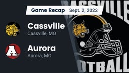 Recap: Cassville  vs. Aurora  2022