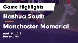 Nashua  South vs Manchester Memorial Game Highlights - April 14, 2022