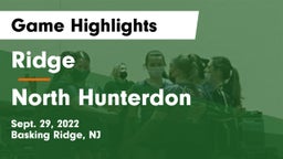 Ridge  vs North Hunterdon  Game Highlights - Sept. 29, 2022