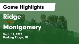 Ridge  vs Montgomery  Game Highlights - Sept. 19, 2023