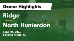 Ridge  vs North Hunterdon Game Highlights - Sept. 21, 2023