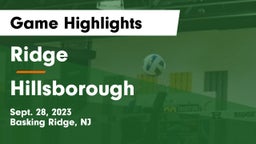 Ridge  vs Hillsborough  Game Highlights - Sept. 28, 2023