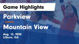 Parkview  vs Mountain View  Game Highlights - Aug. 13, 2020