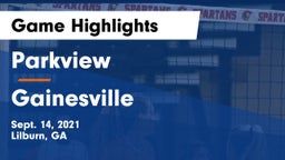 Parkview  vs Gainesville Game Highlights - Sept. 14, 2021