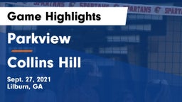 Parkview  vs Collins Hill  Game Highlights - Sept. 27, 2021