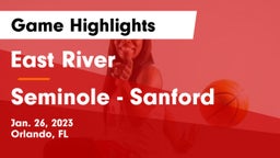 East River  vs Seminole  - Sanford Game Highlights - Jan. 26, 2023