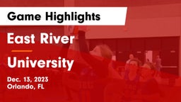 East River  vs University  Game Highlights - Dec. 13, 2023