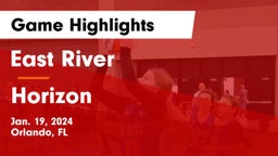 East River  vs Horizon  Game Highlights - Jan. 19, 2024