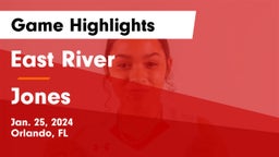 East River  vs Jones  Game Highlights - Jan. 25, 2024