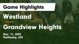 Westland  vs Grandview Heights  Game Highlights - Dec. 11, 2023