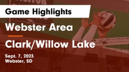 Webster Area  vs Clark/Willow Lake  Game Highlights - Sept. 7, 2023