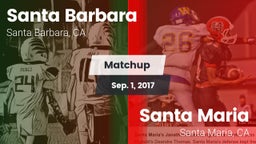Matchup: Santa Barbara High vs. Santa Maria  2017