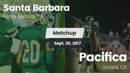 Matchup: Santa Barbara High vs. Pacifica  2017