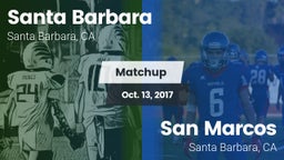 Matchup: Santa Barbara High vs. San Marcos  2017