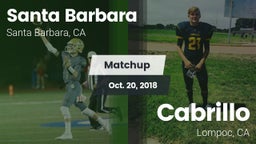 Matchup: Santa Barbara High vs. Cabrillo  2018