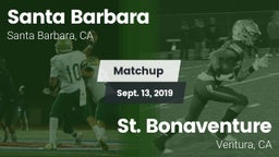 Matchup: Santa Barbara High vs. St. Bonaventure  2019