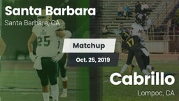 Matchup: Santa Barbara High vs. Cabrillo  2019