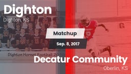 Matchup: Dighton  vs. Decatur Community  2017