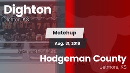 Matchup: Dighton  vs. Hodgeman County  2018