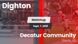 Matchup: Dighton  vs. Decatur Community  2018
