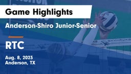 Anderson-Shiro Junior-Senior  vs RTC Game Highlights - Aug. 8, 2023