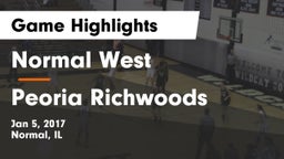 Normal West  vs Peoria Richwoods Game Highlights - Jan 5, 2017