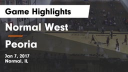 Normal West  vs Peoria  Game Highlights - Jan 7, 2017