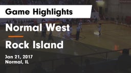 Normal West  vs Rock Island  Game Highlights - Jan 21, 2017