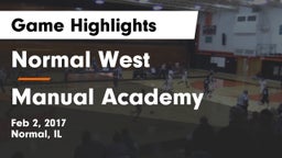 Normal West  vs Manual Academy  Game Highlights - Feb 2, 2017