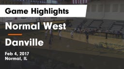 Normal West  vs Danville  Game Highlights - Feb 4, 2017