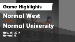 Normal West  vs Normal University Game Highlights - Nov. 15, 2017