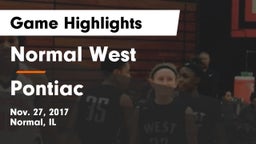 Normal West  vs Pontiac  Game Highlights - Nov. 27, 2017