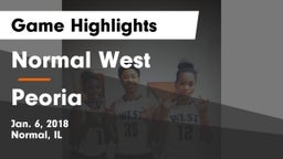Normal West  vs Peoria  Game Highlights - Jan. 6, 2018
