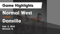 Normal West  vs Danville  Game Highlights - Feb. 3, 2018