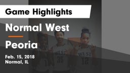 Normal West  vs Peoria  Game Highlights - Feb. 15, 2018