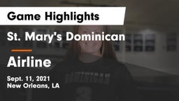 St. Mary's Dominican  vs Airline  Game Highlights - Sept. 11, 2021