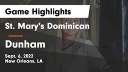 St. Mary's Dominican  vs Dunham  Game Highlights - Sept. 6, 2022